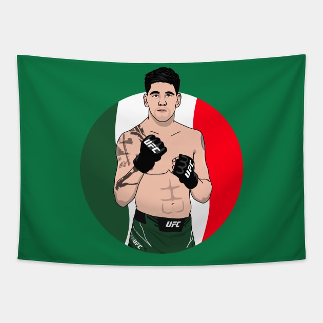 brandon moreno mexican pride Tapestry by rsclvisual