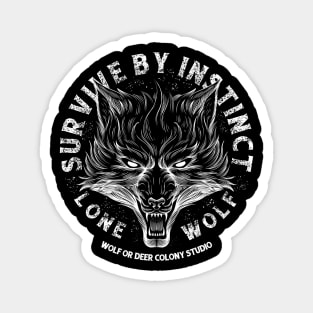 Lone wolf Magnet