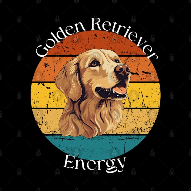 Vintage Golden Energy-Golden Retriever by jlee