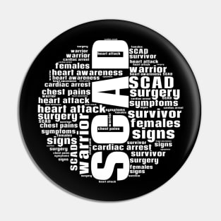 SCAD Heart Attack Words Pin