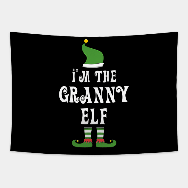 Granny Elf for Matching Family Christmas Group Tapestry by jkshirts