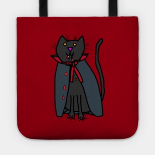 Halloween Horror Vampire Cat Tote