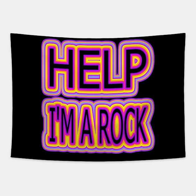 Help I'm a Rock Tapestry by Naves