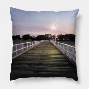 Urangan Pier, Harvey Bay, QLD, Australia Pillow