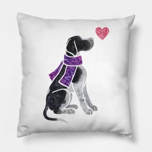 Watercolour Pointer Pillow