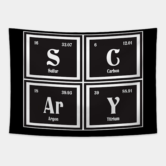 Scary | Periodic Table Tapestry by Maozva-DSGN