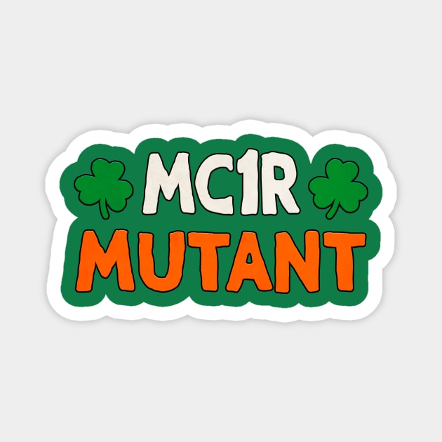 MC1R Mutant Redhead Red Hair Ginger St. Patrick's Day Gift Magnet by JohnnyxPrint