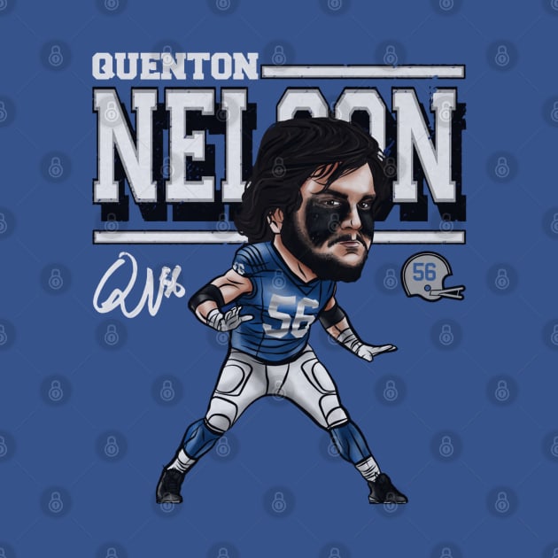 Quenton Nelson Indianapolis Cartoon by Buya_Hamkac