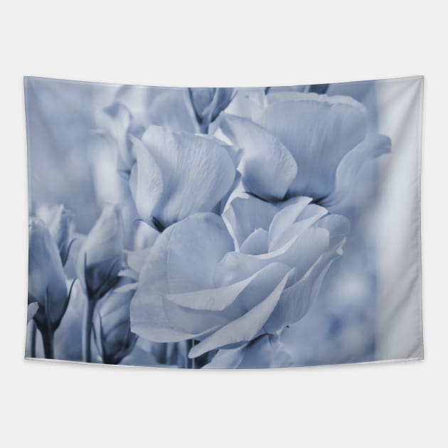 Soft blue lisianthus - Hampton Style Tapestry by hamptonstyle