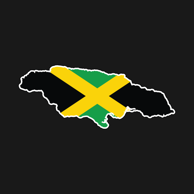 Jamaica National Flag and Map by IslandConcepts
