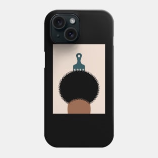 Afro Pick Girl Phone Case