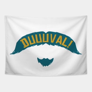 DUUUVAL Mustache - White Tapestry