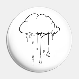 cloud love, cute cloud ,just distribute love , black line art Pin