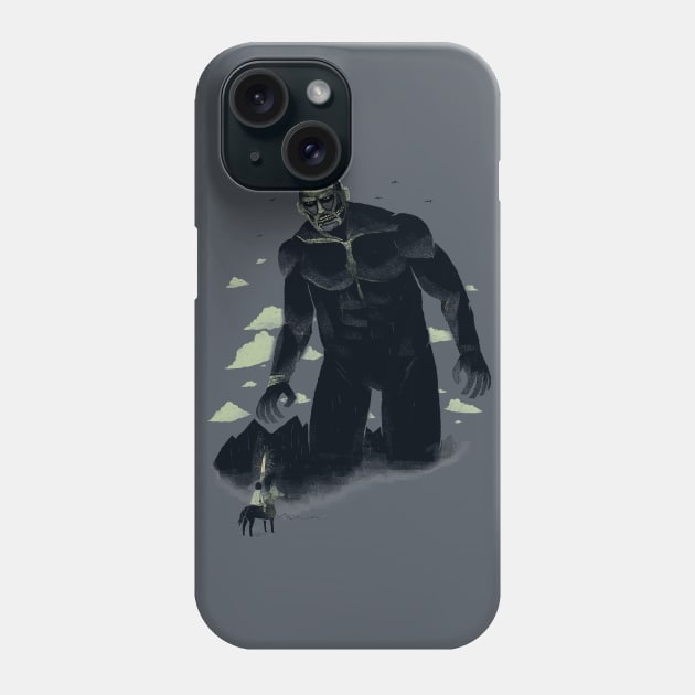 shadown of the titan (grey) Phone Case by Louisros