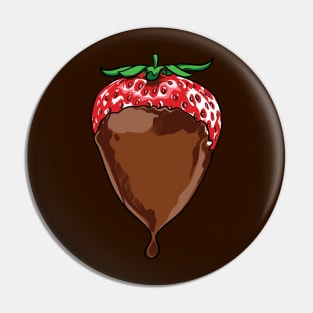 Chocolate Covered Strawberry Pin