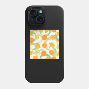 Patterned Oranges and Lemons Phone Case