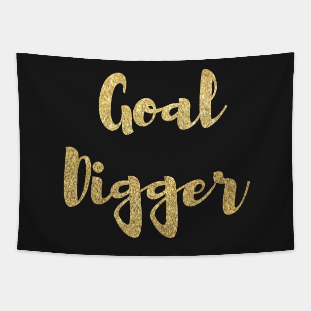 Goal Digger Pun Tapestry by Felicity-K