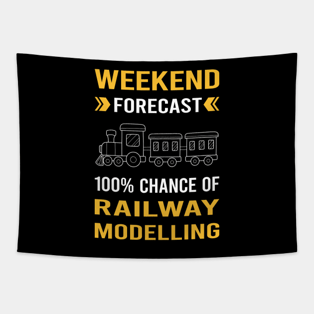 Weekend Forecast Railway Modelling Model Railroading Train Trains Tapestry by Good Day