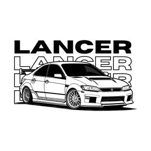 Lancer Evolution VIII + Car Blueprint T-Shirt