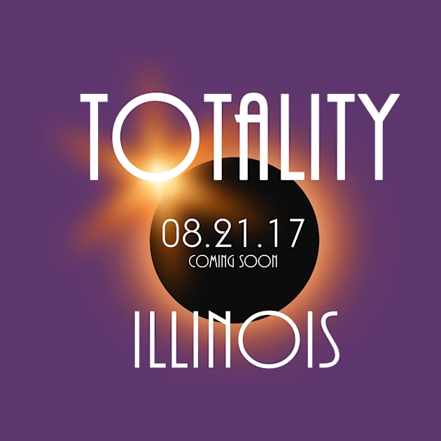 Total Eclipse Shirt - Totality ILLINOIS Tshirt, USA Total Solar Eclipse T-Shirt August 21 2017 Eclipse T-Shirt by BlueTshirtCo