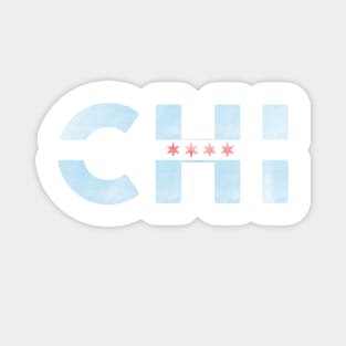 Chicago Flag Chi Magnet