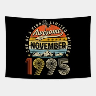 Awesome Since November 1995 Vintage 28th Birthday Tapestry