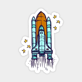 SPACE ROCKET Magnet