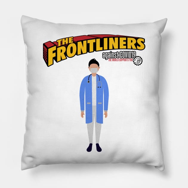 The Frontliners doctors Pillow by opippi