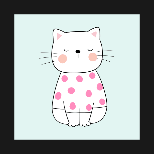 Cat in Polka Dots by greenoriginals