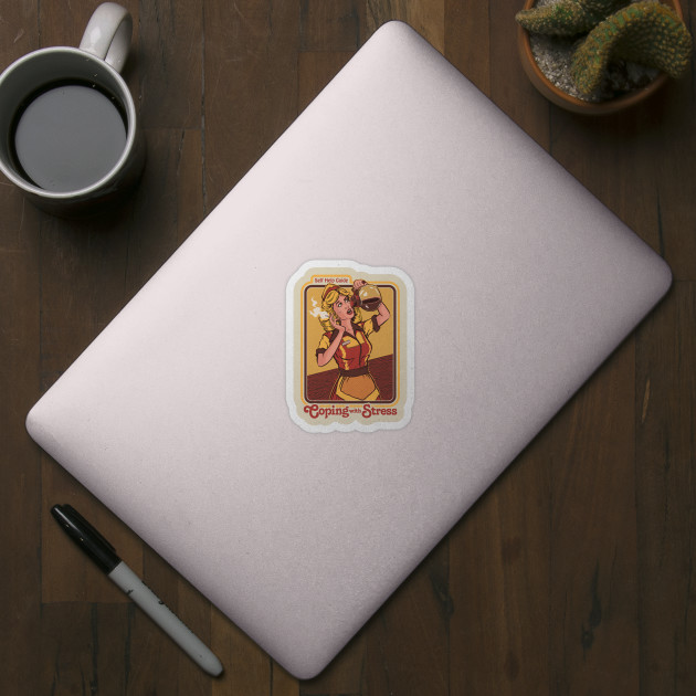 Coping with Stress - Coffee - Sticker