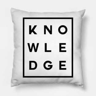 Knowledge Boxed (Black) Pillow