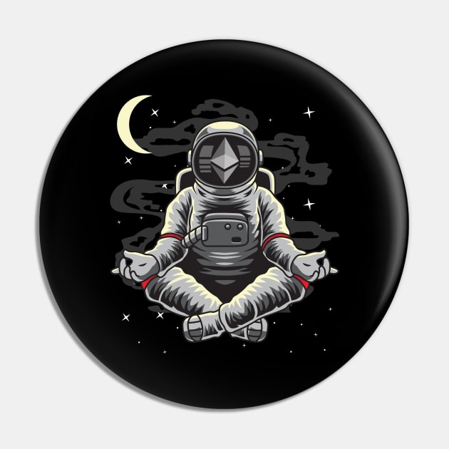 Astronaut Yoga Ethereum Crypto ETH Coin To The Moon Crypto Token Cryptocurrency Wallet Birthday Gift For Men Women Kids Pin by Thingking About