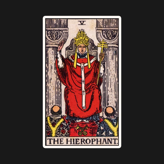 V. The Hierophant Tarot Card by wildtribe