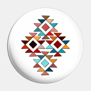 Golden Diamond Pattern (Aztec Inspired) Pin