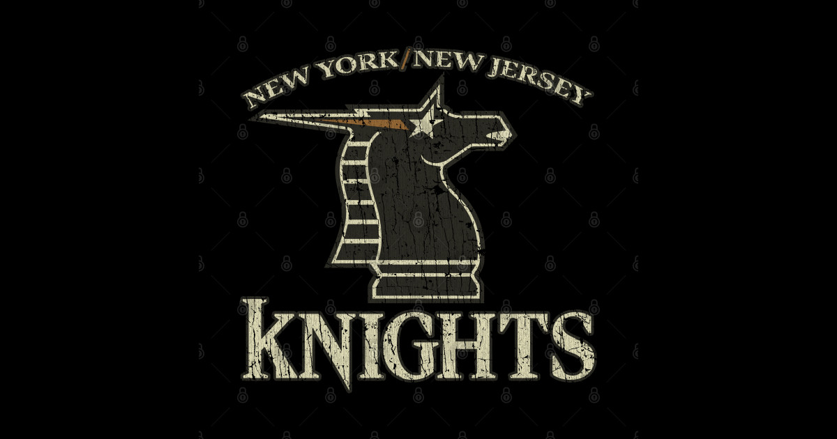 New York / New Jersey Knights 1991 Football Sticker TeePublic