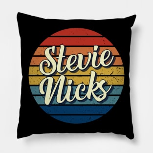 Stevie Nicks Vintage Retro Circle Pillow