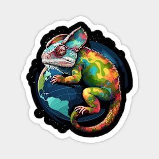 Chameleon Earth Day Magnet