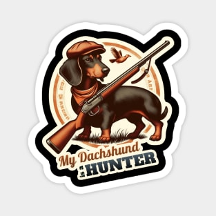 Hunter Dachshund Magnet