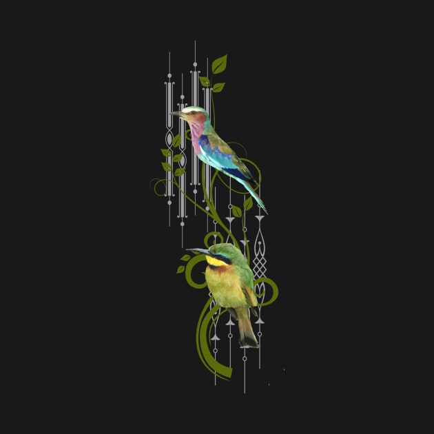 Bee-Eater - Lilac breastet Roller - Birds - Tropical - Africa by T-SHIRTS UND MEHR