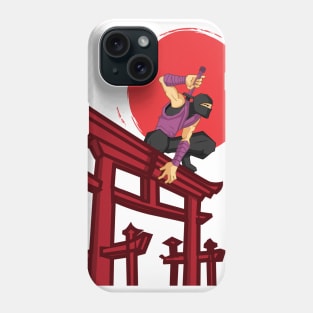 ninja japan on gate Phone Case