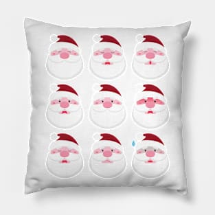 9 Santas Pillow