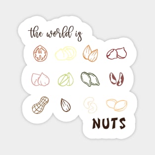 The world is nuts Magnet