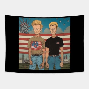 beavis and butthead - Design 3 Tapestry