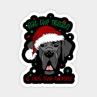 Eat the Treats, Not the Tinsel! Magnet