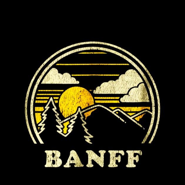 Banff Alberta Canada Shirt Vintage Hiking Mountains by Jipan