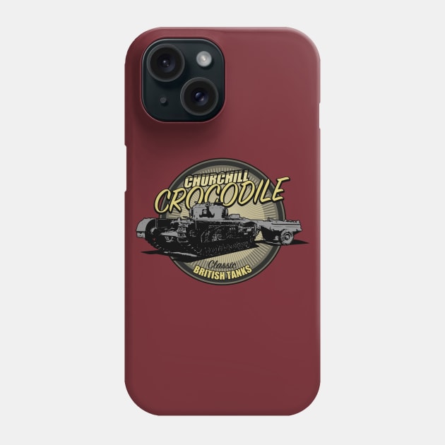 Churchill Crocodile Tank Phone Case by TCP