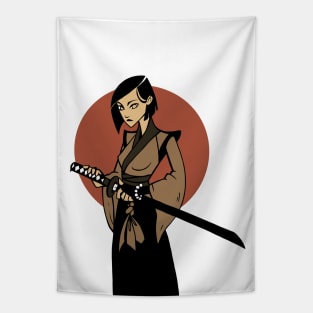 Samurai Girl Tapestry