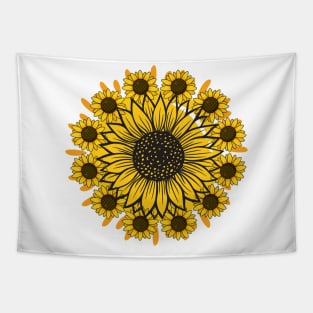 Little Aesthetic Sunflower Tapestry