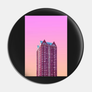 Pink High Rise Building Pin