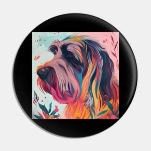 Briard in 70's Pin